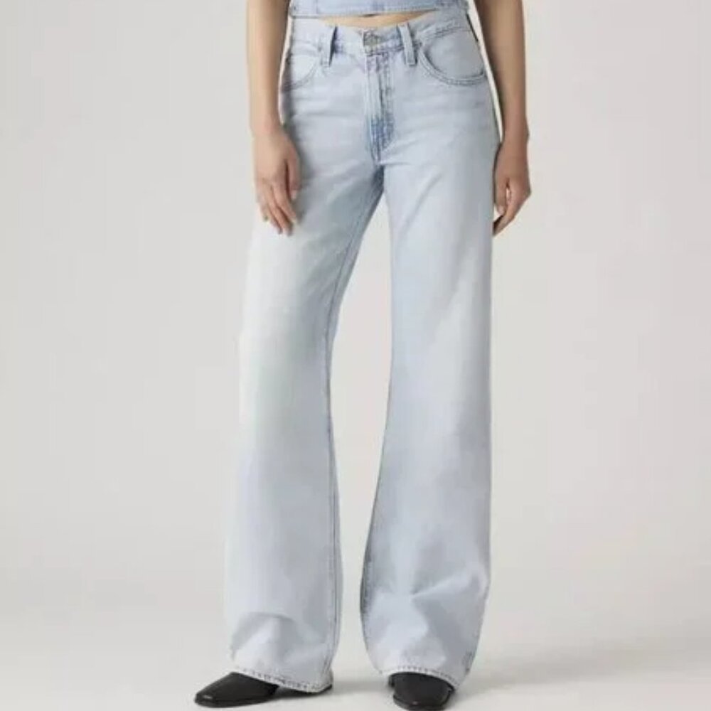 NEW NWT! LEVI'S '94 BAGGY BOOTCUT JEANS RIGID DENIM LIGHT WASH HIGH RISE 31 x 31
